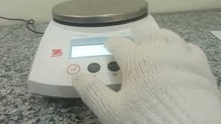 OHAUS Calibration of Electronic balance 2000g [upl. by Clute372]