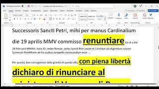 Ratzinger in risposta a Tornielli rinucia valida assurdo fare speculazioni P Farè e complottisti [upl. by Ennaeirrac]