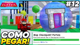 COMO COMPLETAR a QUEST  Map Checkpoint Portals  do EVENTO THE CLASSIC do ROBLOX [upl. by Oecile]