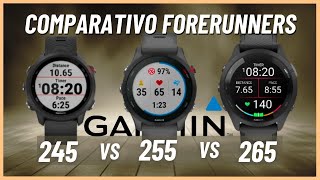 Comparativo Forerunner 245 vs Forerunner 255 vs Forerunner 265 Qual o melhor modelo [upl. by Thaddus]