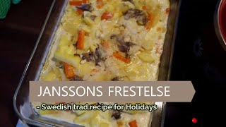 Janssons Frestelse Easter dish  Swedish traditional holiday recipe [upl. by Hgieloj]