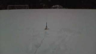 Estes Firestreak SST Model Rocket Launch [upl. by Halyahs]