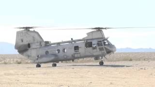 USMCs Boeing Vertol CH46 Sea Knight in Action [upl. by Frolick288]