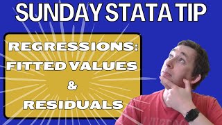 Master Stata Regressions Fitted Values and Residuals in 90 Seconds [upl. by Eirrab]