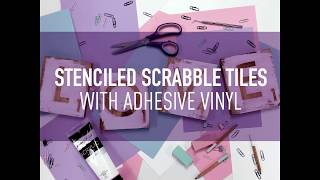 Using Adhesive Vinyl as a Stencil  Silhouette Tutorial [upl. by Elleniad527]