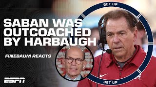 Nick Saban was OUTCOACHED by Jim Harbaugh 😲  Paul Finebaum is SHOCKED after the Rose Bowl  Get Up [upl. by Erej]