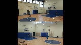 ReAct Fitness  Cognitive Reaction Workout  basketball passing 12react [upl. by Ariec]