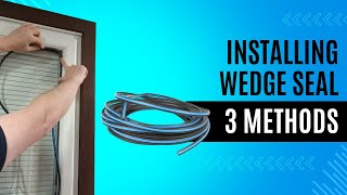 Installing Glazing Wedge Gasket Seals on Windows and Doors DIY Tutorial [upl. by Nosna]