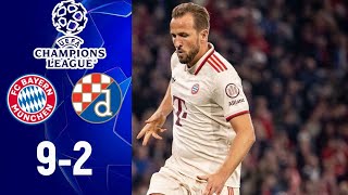 Bayern München  Dinamo Zagreb 92 Highlights  UEFA Champions League  20242025 [upl. by Thain446]