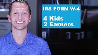 IRS FORM W4 Multiple Kids Two Earners [upl. by Lari]