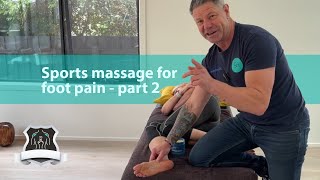 Abductor hallucis  Sports massage for foot pain part 2 [upl. by Pozzy612]