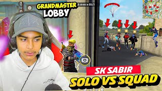 Extreme Sk Sabir Boss Solo Vs Squad Gameplay 🤯 भारी Mistake होगया   Free Fire Max [upl. by Carisa913]