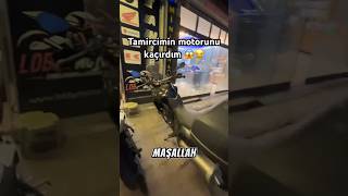 Tamircimin motorunu kaçırdım  süpriz sonlu 😂😂 shorts keşfet kurye motovlog fyp trendyolgo [upl. by Annissa]