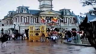 Disneyland Paris 25th Anniversary reminiscing Festival of Fools 5th Anniversary celebration parade [upl. by Ailegnave]