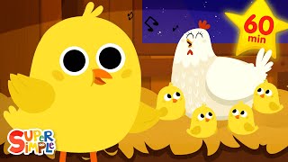 Five Little Chicks   More Kids Songs  Super Simple Songs [upl. by Thilda]