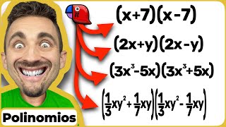 âœ… IDENTIDADESIGUALDADES NOTABLES SUMA POR DIFERENCIA POLINOMIOS de DIFERENTES GRADOS FÃCIL R4043 [upl. by Dorothi]