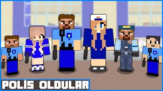 FAKİR VE AİLESİ 24 SAAT BOYUNCA POLİS OLDU 👮  Minecraft ZENGİN FAKİR HAYATI [upl. by Ladnar]