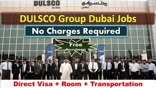 Dulsco Group Jobs In Dubai With Visa 2024 jobsindubai dubaijobswithvisa [upl. by Anitsirk4]