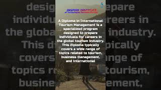 Diploma in International Tourism Management in Islamabad Pakistan [upl. by Frechette]