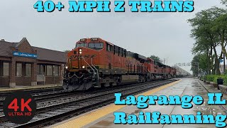 Railfanning the BNSF Chicago sub at Lagrange IL 8623 [upl. by Ariaes]