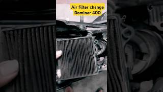 Air filter change at home👋 Dominar 400💯 diy automobile viralvideos shorts riding youtube [upl. by Eldnik854]