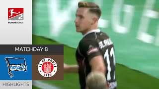 St Pauli On The Rise  Hertha BSC  St Pauli 12  Highlights  Matchday 8  Bundesliga 2 202324 [upl. by Llenrac]