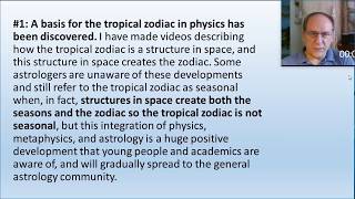 Tropical vs Sidereal Astrology Recent Developments [upl. by Eceer410]