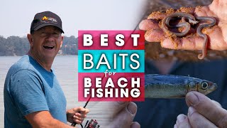 BEST BAITS for Beach Fishing  COMPLETE GUIDE  How to put them on your hook [upl. by Gnahc]