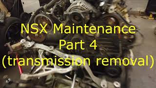 NSX Maintenance Part 4 transmission removal [upl. by Gildas]