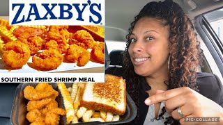 Zaxby’s New Fried Shrimp Meal Review foodie eatingshow mukbang asmr zaxbys shrimp friedshrimp [upl. by Nerra483]