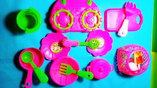 5Minutes Satisfying with Unboxing Barbie Kitchen Set  Plastic Full Kitchen Super Toy Cooking Game [upl. by Sucul]