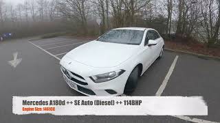 Mercedes A180d  SE Auto 2019 Diesel 114 BHP [upl. by Jori839]