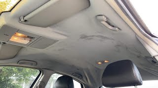 How to Repair Sagging Falling Down Car Headliner Roof Lining QUICK BASIC TUTORIAL FOR BEGINNERS [upl. by Aeneus]