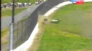 Dario Franchitti crashes hard in Portland  CART 1998 [upl. by Shanks896]