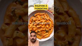 Rigatoni à Fiorentina Um clássico italiano 🇮🇹 shorts receitas fyp food [upl. by Jenda358]