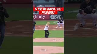 Is this the worst first pitch ever [upl. by Ayortal]