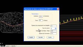 CivilCAD Módulo de Exportación de Datos a Programa Curva Masa SCT [upl. by Dacia299]