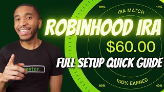 Robinhood IRA Walkthrough [upl. by Zetnauq154]