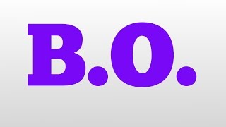 BO meaning and pronunciation [upl. by Mahmoud846]