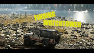 Finding watchtowersnowRunnerJeep wrangler [upl. by Mani]