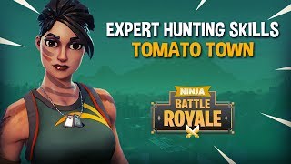 Expert Hunting Skills Tomato Town  Fortnite Battle Royale Gameplay  Ninja [upl. by Nylrehc]