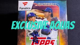 Nice Aquas Opening 4 2024 Topps Update Fanatics Exclusive Blaster Boxes [upl. by Anilave792]