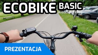 Ecobike Basic  budżetowy miejski rower elektryczny [upl. by Debbi]