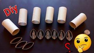 Decorative recycling with cardboard rolls Recycling ideas [upl. by Thirzi]