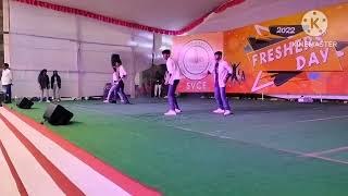 Freshers Day Celebration in SVCE Tirupati Best Dance performance in College [upl. by Sanfourd]