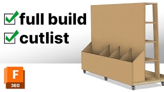 Modeling a Lumber Storage Cart  Fusion 360 for Woodworkers [upl. by Eimmac698]