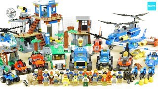 レゴ シティ 2018 山のポリスシリーズ 全7種 ／ LEGO City Mountain Police Series All Sets Build amp Review [upl. by Grani]