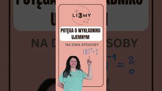 Potęga o wykładniku ujemnym Li3MY potęgi [upl. by Czarra]