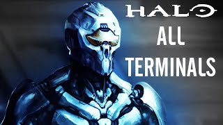 HALO SAGA All Terminals H2A Halo 4 Combat Evolved ODST 1080p HD [upl. by Kciredec84]