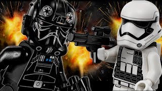 Star WarsFirst Order Stormtrooper vs Tie Fighter Pilot BrickFilm [upl. by Esele]